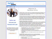 Tablet Screenshot of paystubsonline.com